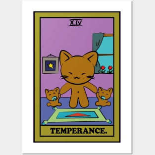 TAROT CARDS | TEMPERANCE. | CAT Posters and Art